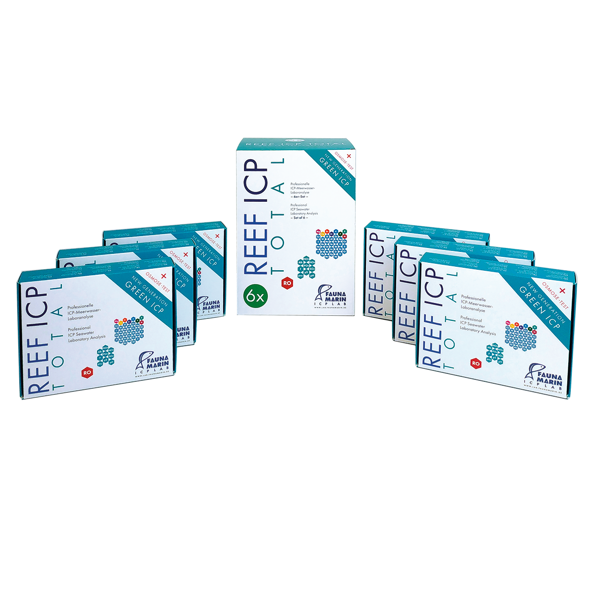 Fauna Marin Reef ICP Test Total 6er-​Set