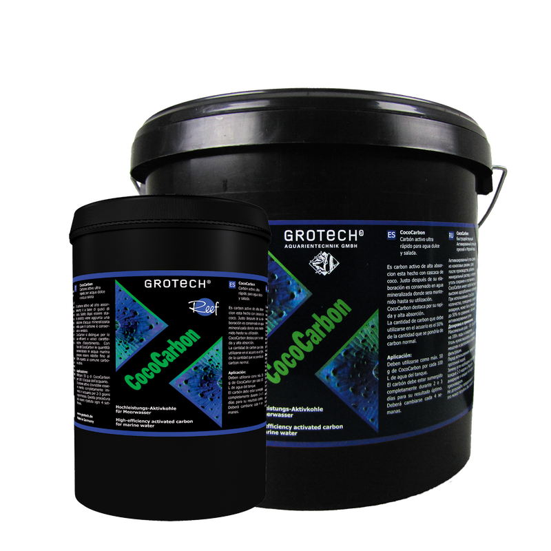GroTech CocoCarbon - Hochleistungs Aktivkohle für Meerwasser. GroTech CocoCarbon - Hochleistungs Aktivkohle für Meerwasser.