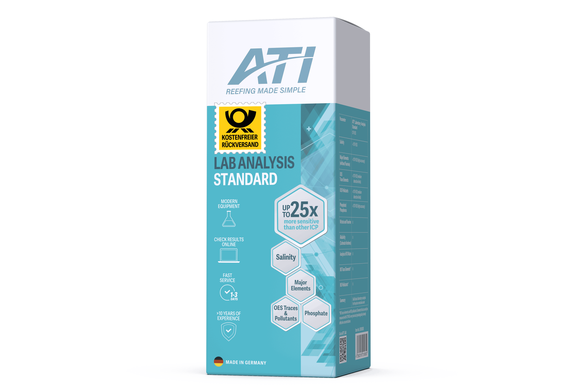 ATI ICP Laboranalyse Standard inkl. Rückversand DE