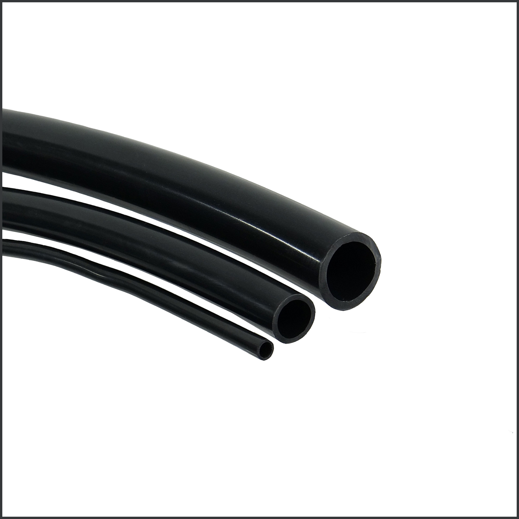 AquaLight Silikonschlauch 4/6mm Meterware - schwarz