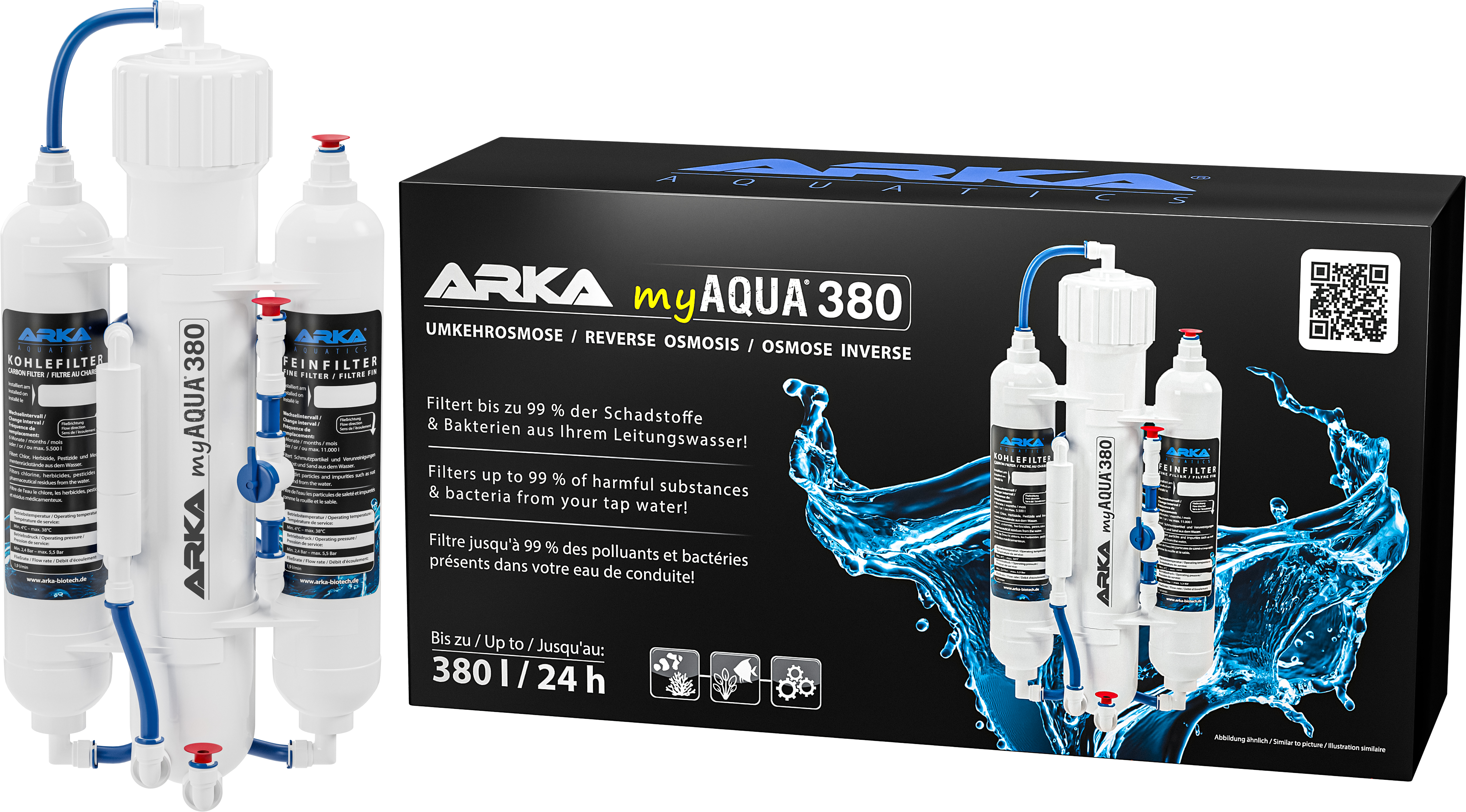 ARKA® myAqua380 - Umkehrosmoseanlage, bis zu 380 L / Tag 