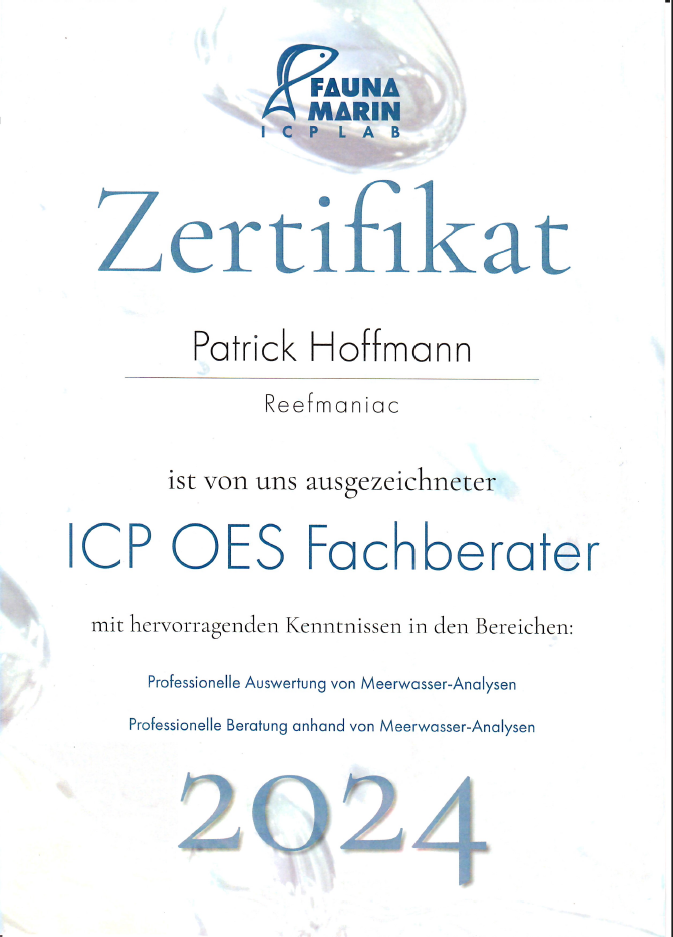 Fauna Marin ICP Beratung