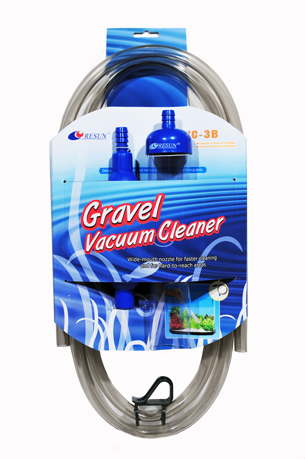 Resun Mulmsauger groß mit Hand-Vakuumpumpe 254mm - 1,83m-Schlauch