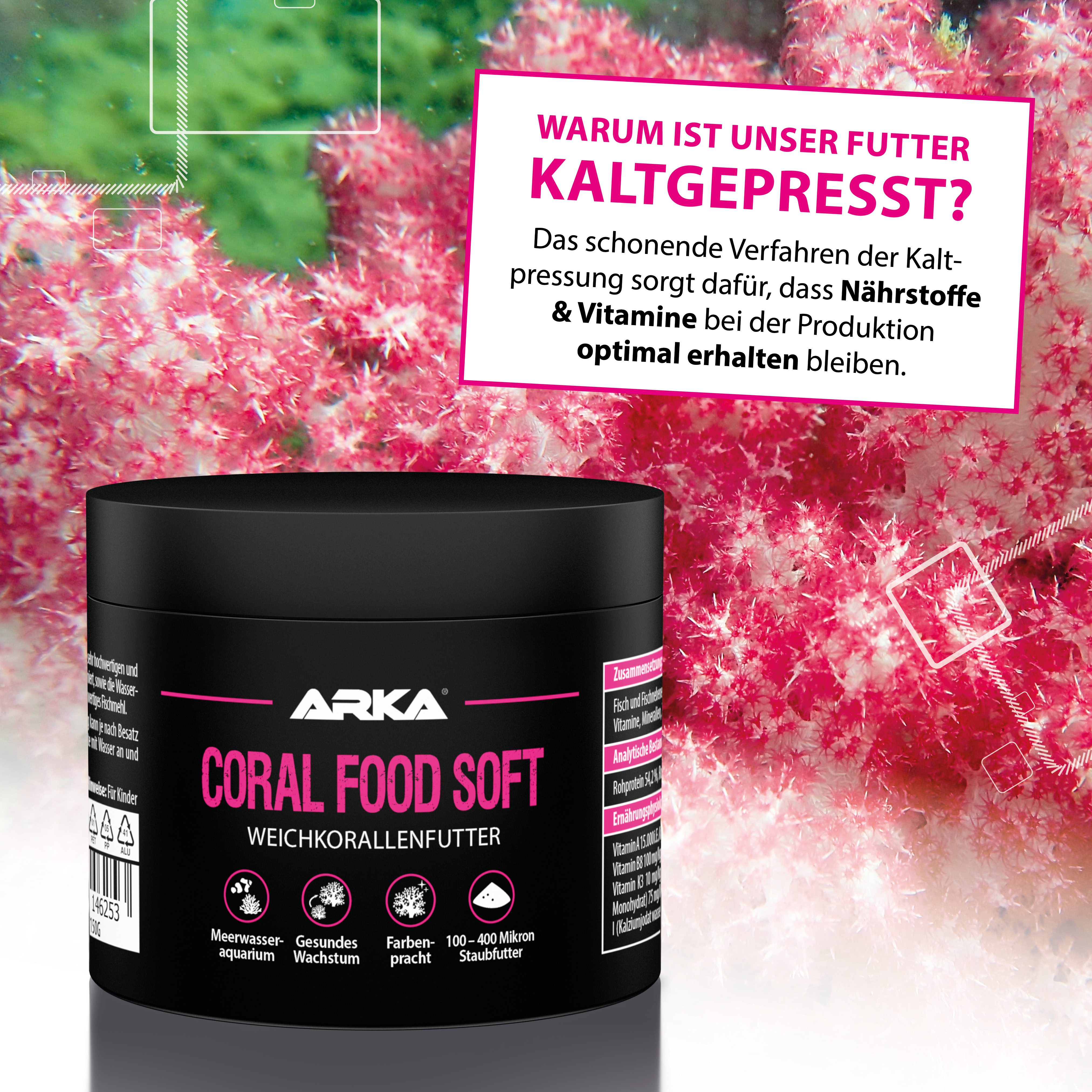 ARKA Coral Food Soft - Weichkorallenfutter 150 ml (50g)