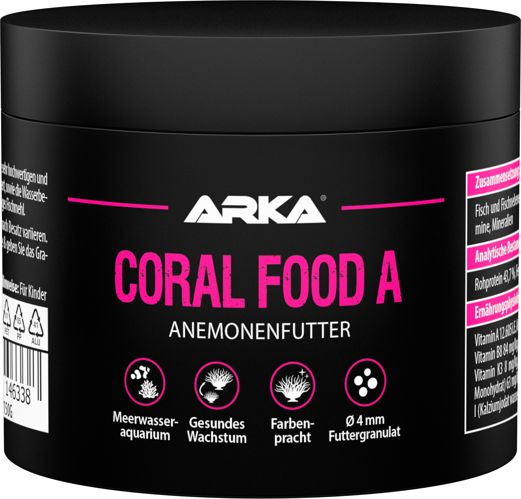 ARKA Coral Food A - Anemonensoftgranulat 150ml (50g)